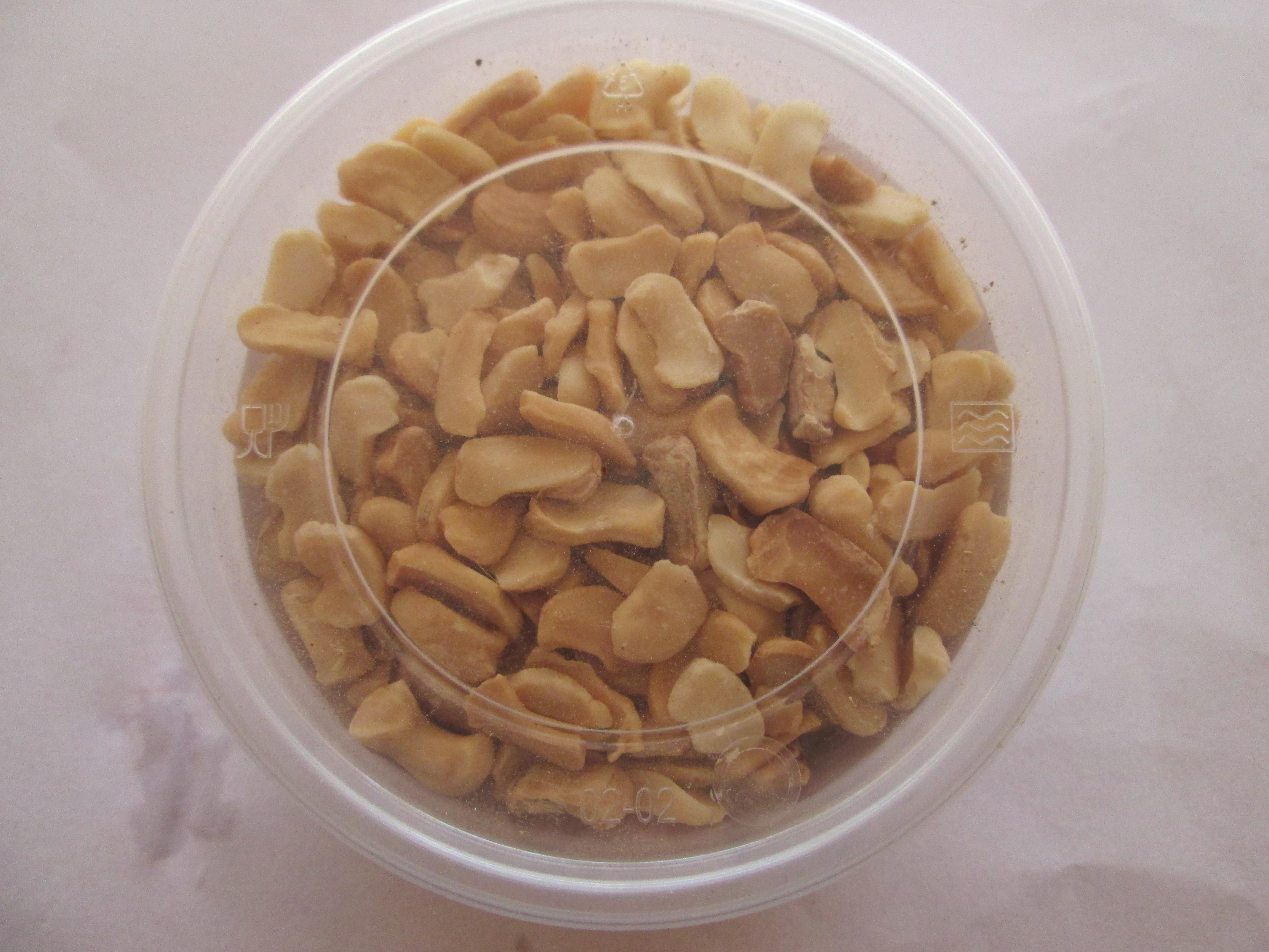 top view of box with dania nuts