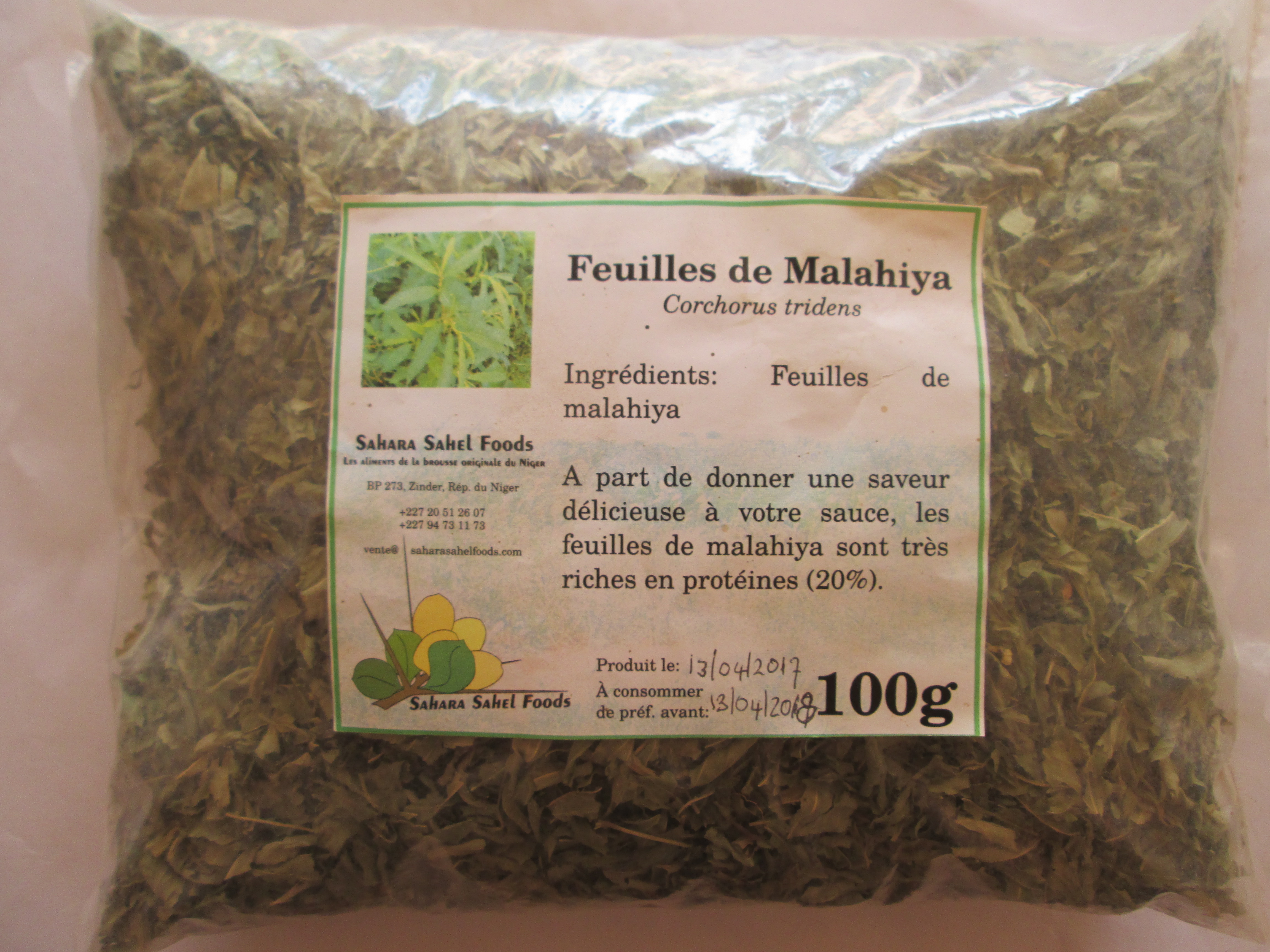 100g bag of malahiya leaves